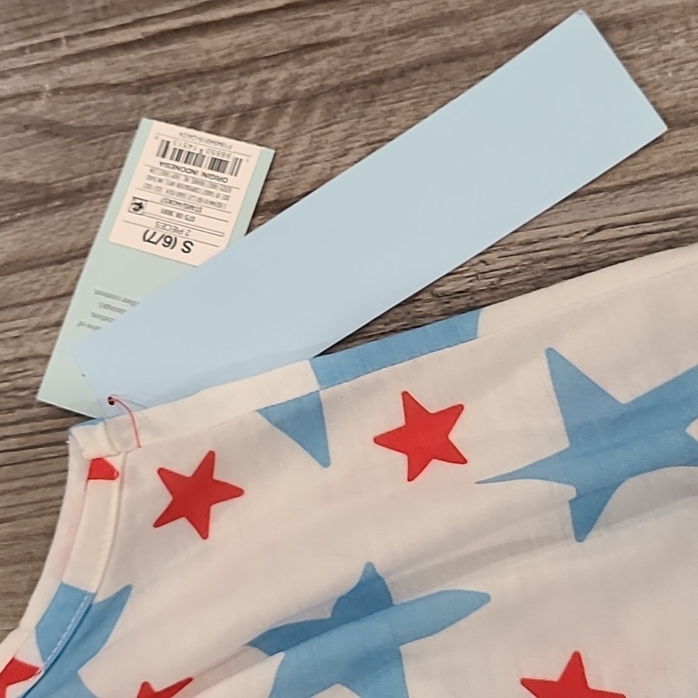 Cat & Jack Blue and Red Star Pajama Set - Picture 2 of 4